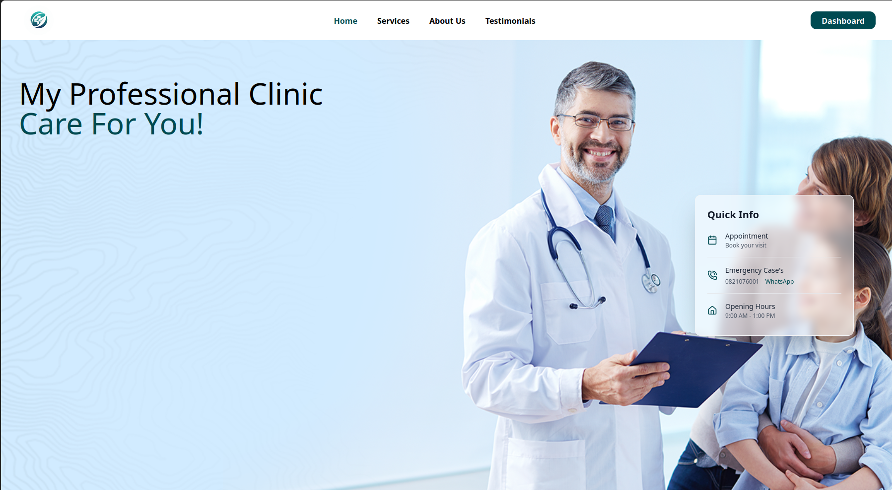 Auto-generated clinic website